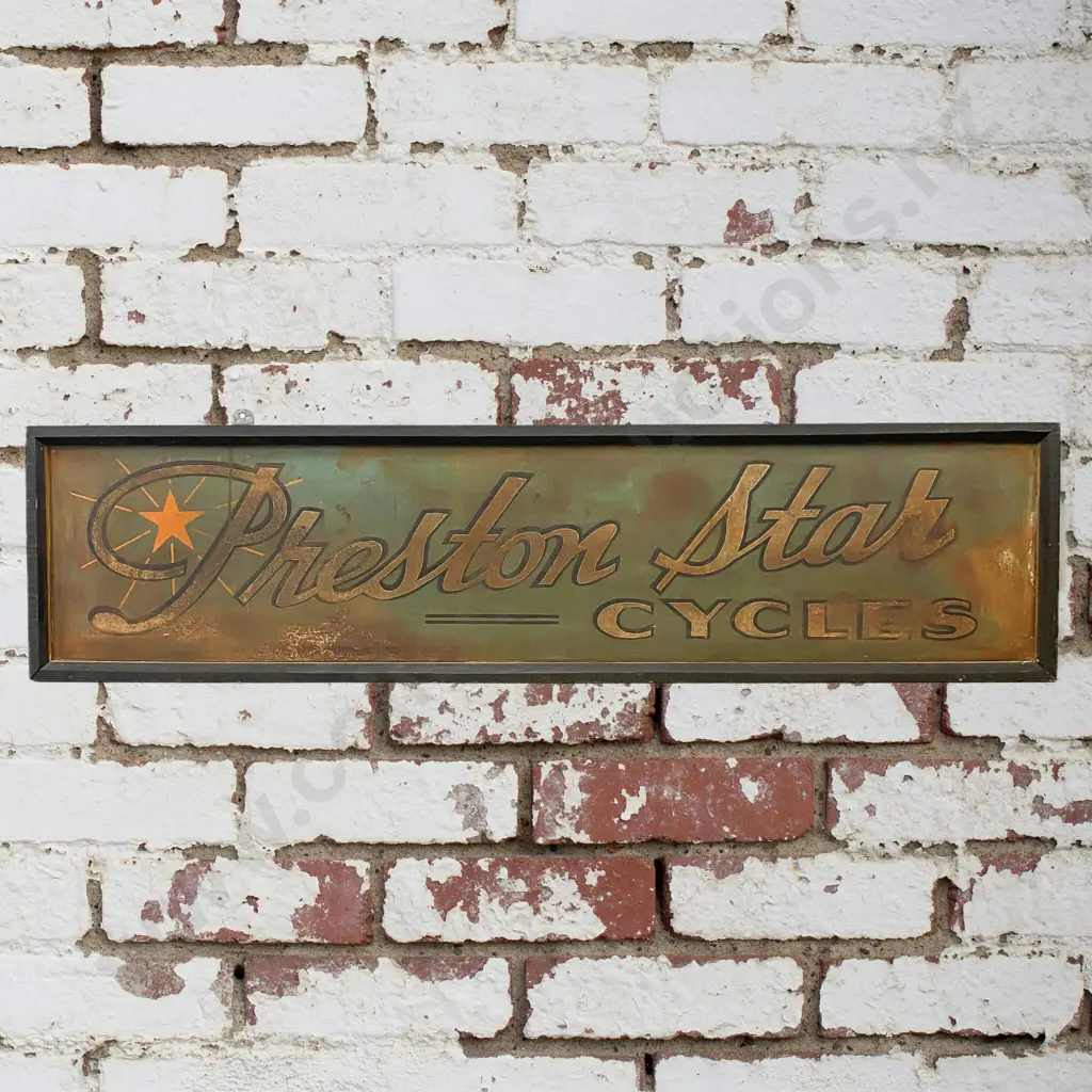 Early Reflective Preston Star Cycles Sign Image 1++