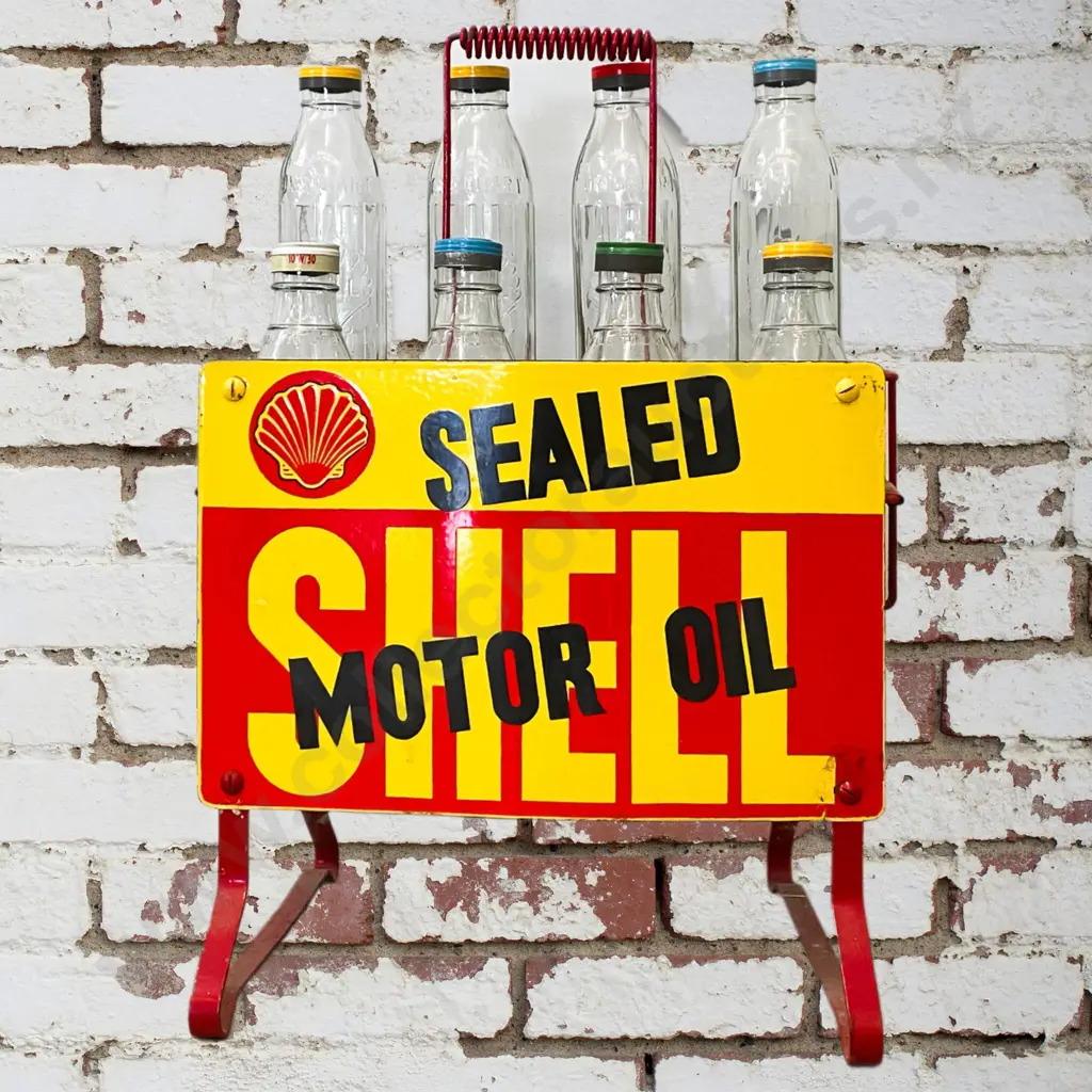 Sealed Shell Motor Oil Bottle Rack Image 1++
