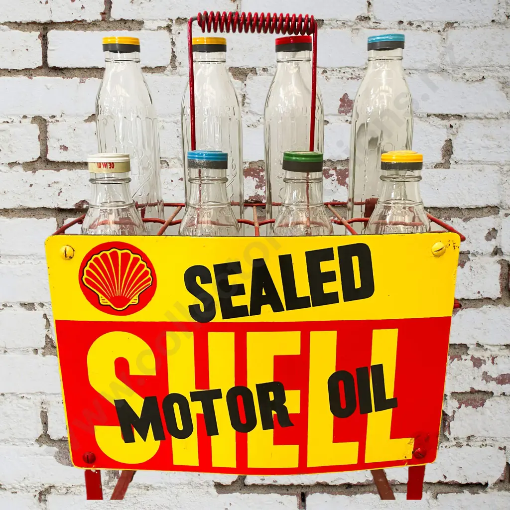 Sealed Shell Motor Oil Bottle Rack Image 1++