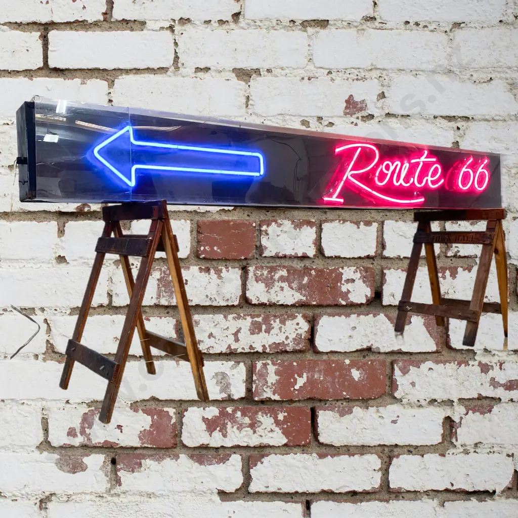 Route 66 Neon Sign Image 1++