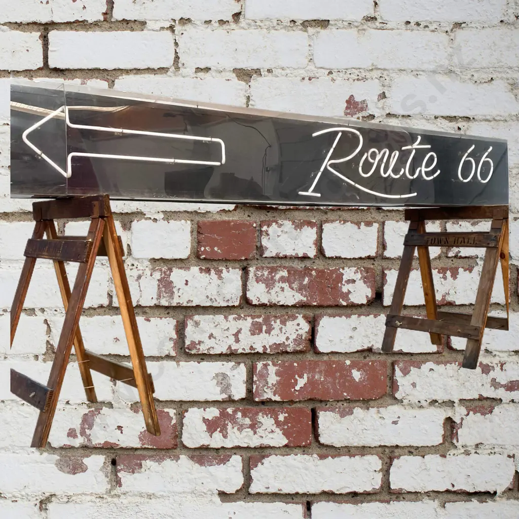 Route 66 Neon Sign Image 1++