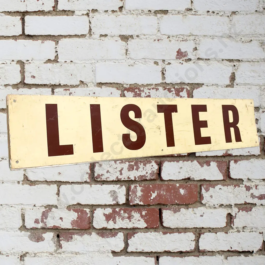 Lister Sign Image 1++