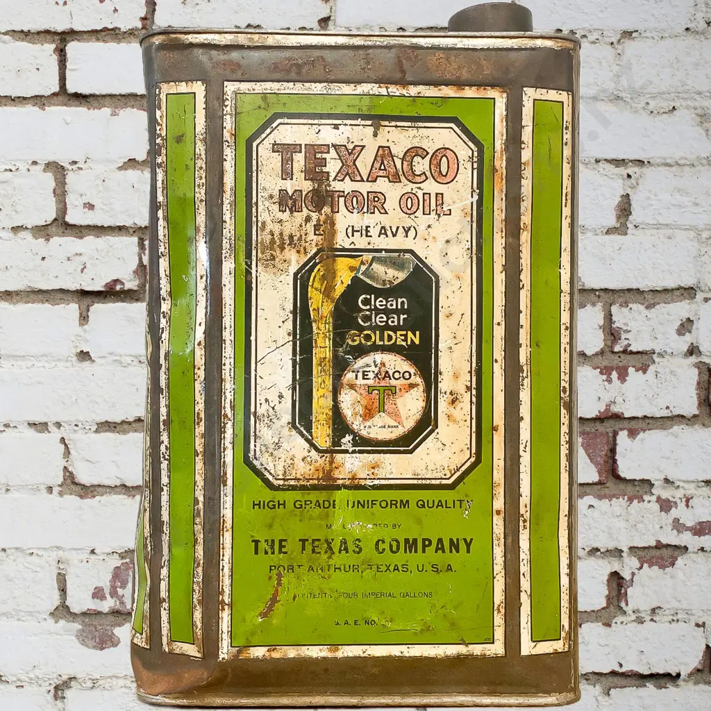 Texaco 4 Gallon Tin Image 1++