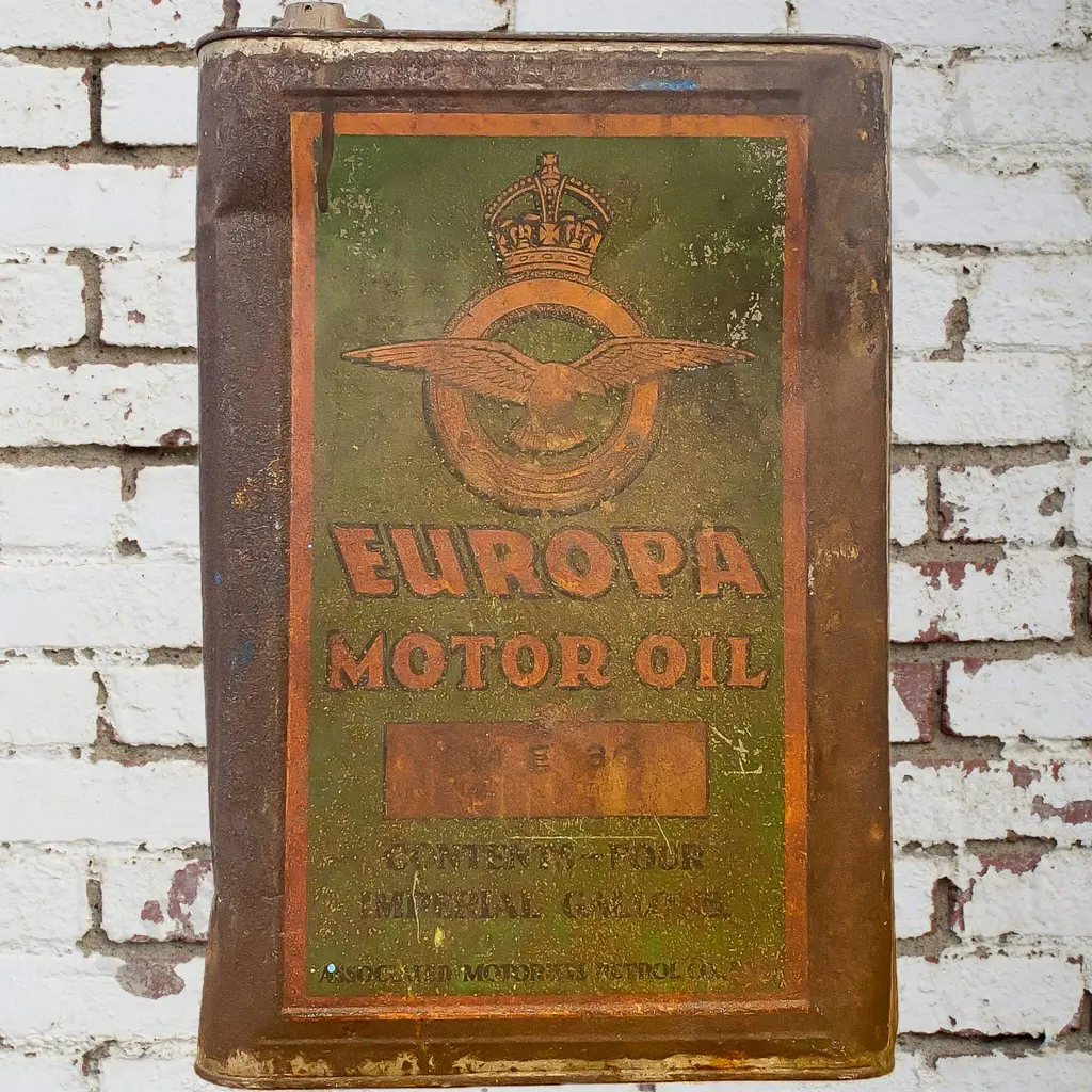 Europa 4 Gallon Air Ministry Tin Image 1++