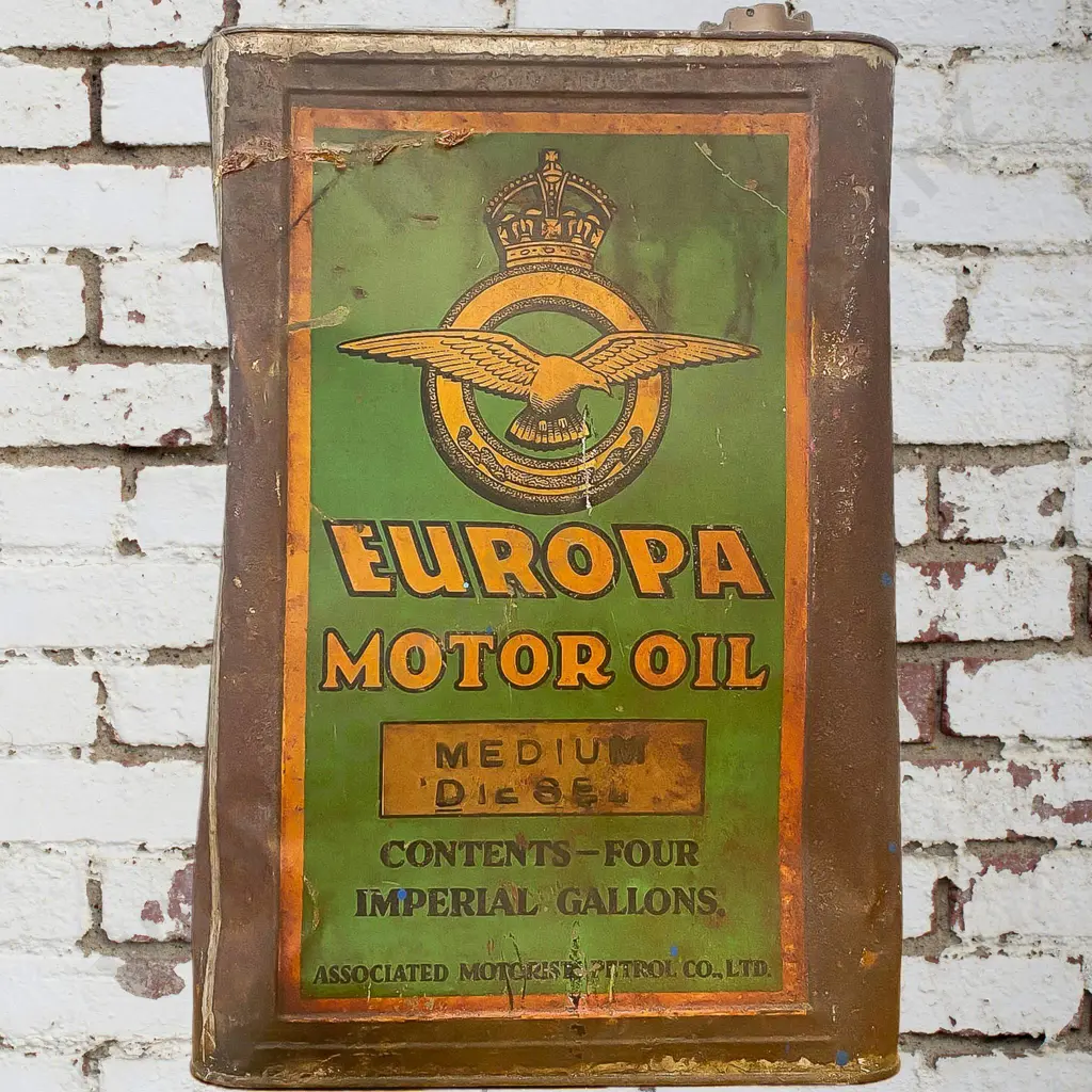 Europa 4 Gallon Air Ministry Tin Image 1++