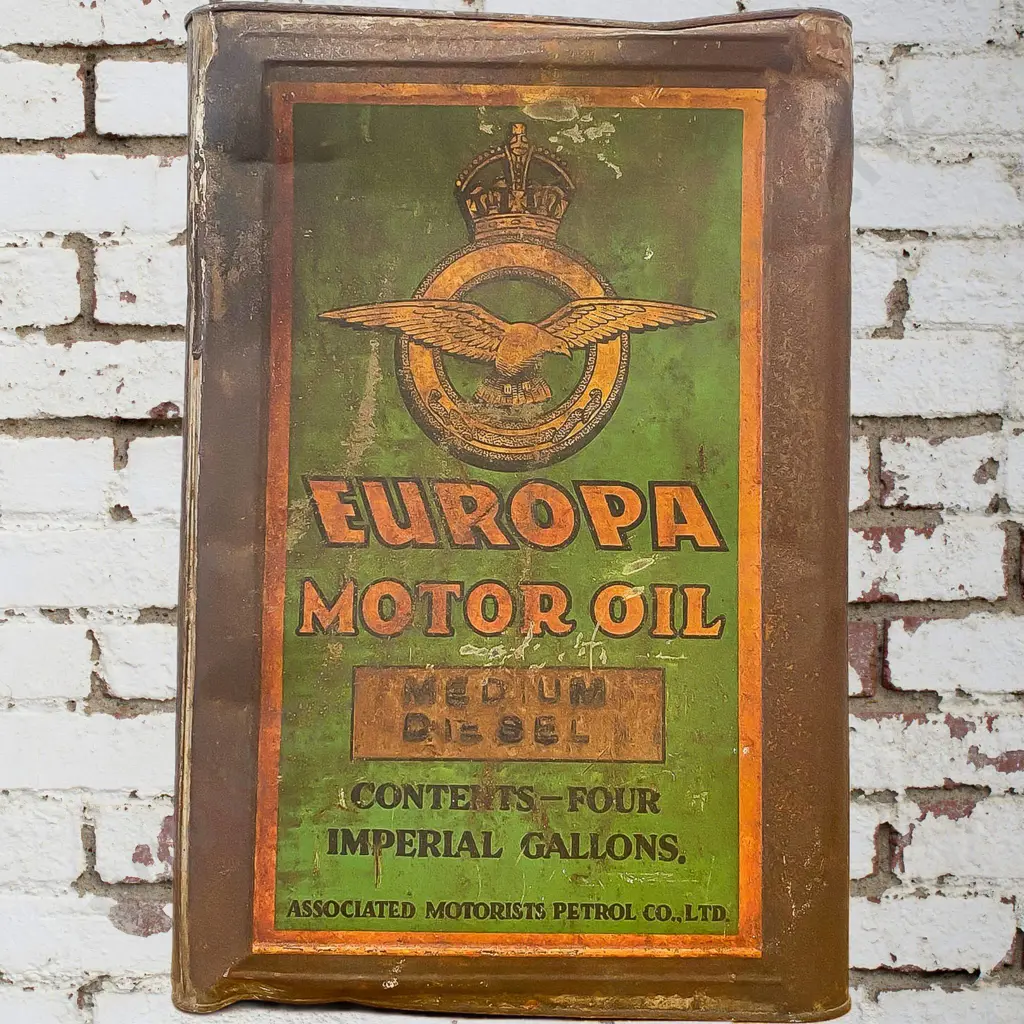 Europa 4 Gallon Air Ministry Tin Image 1++