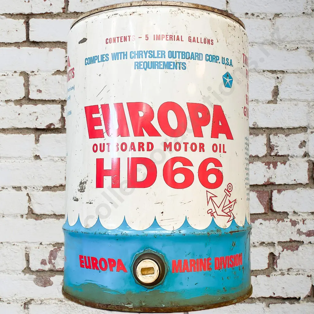 Europa Outboard Motor Oil Tin Image 1++
