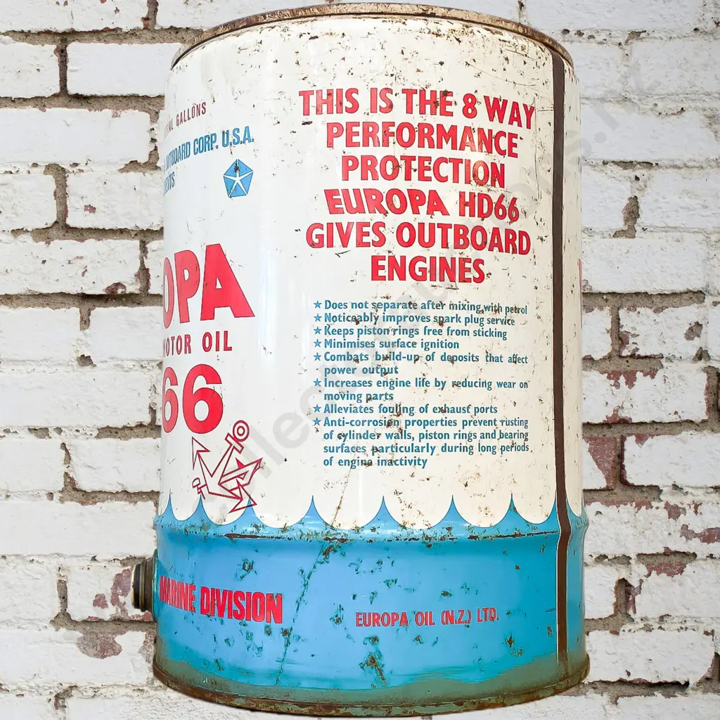 Europa Outboard Motor Oil Tin Image 1++