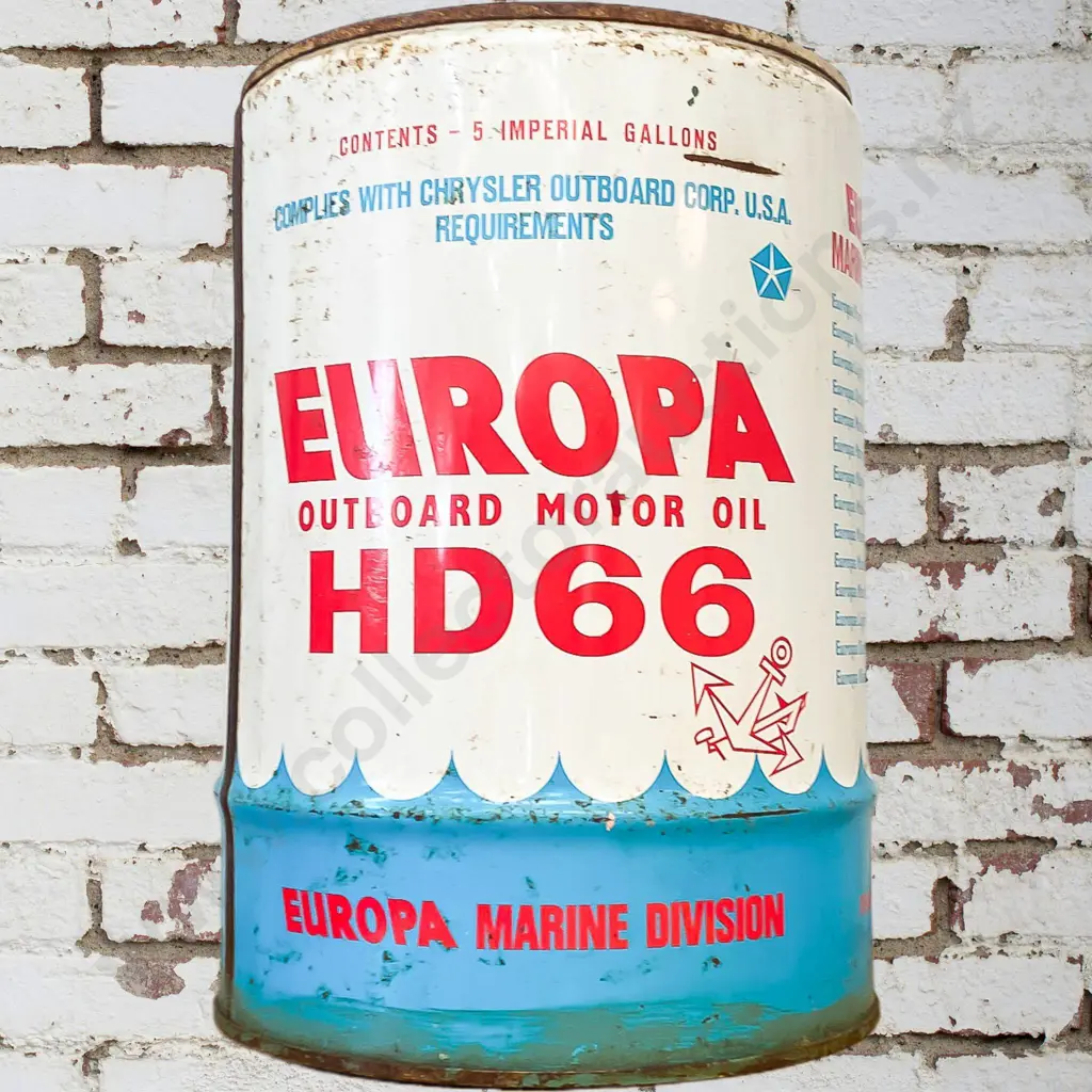 Europa Outboard Motor Oil Tin Image 1++
