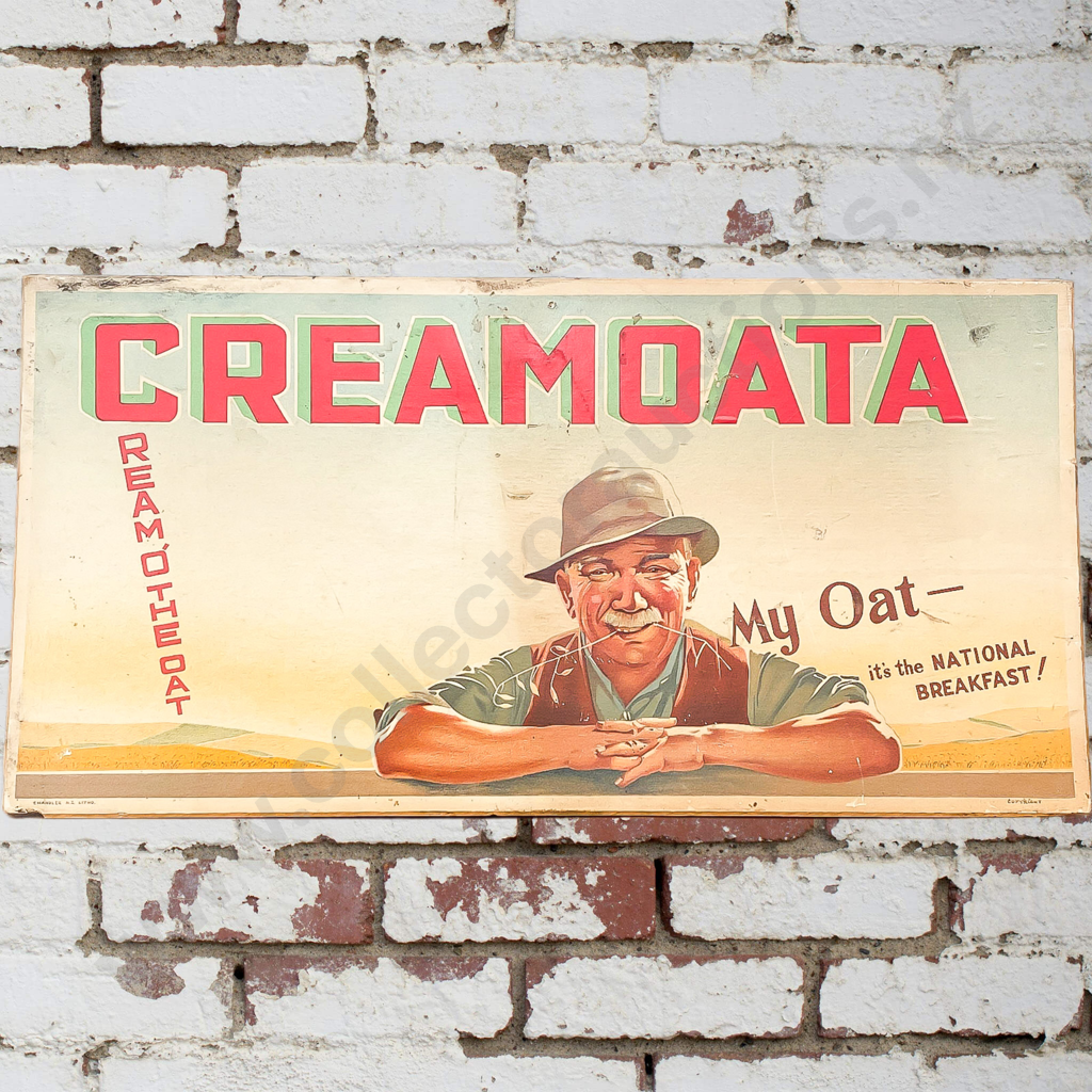 Creamoata Advertsing Sign Card Man Image 1++
