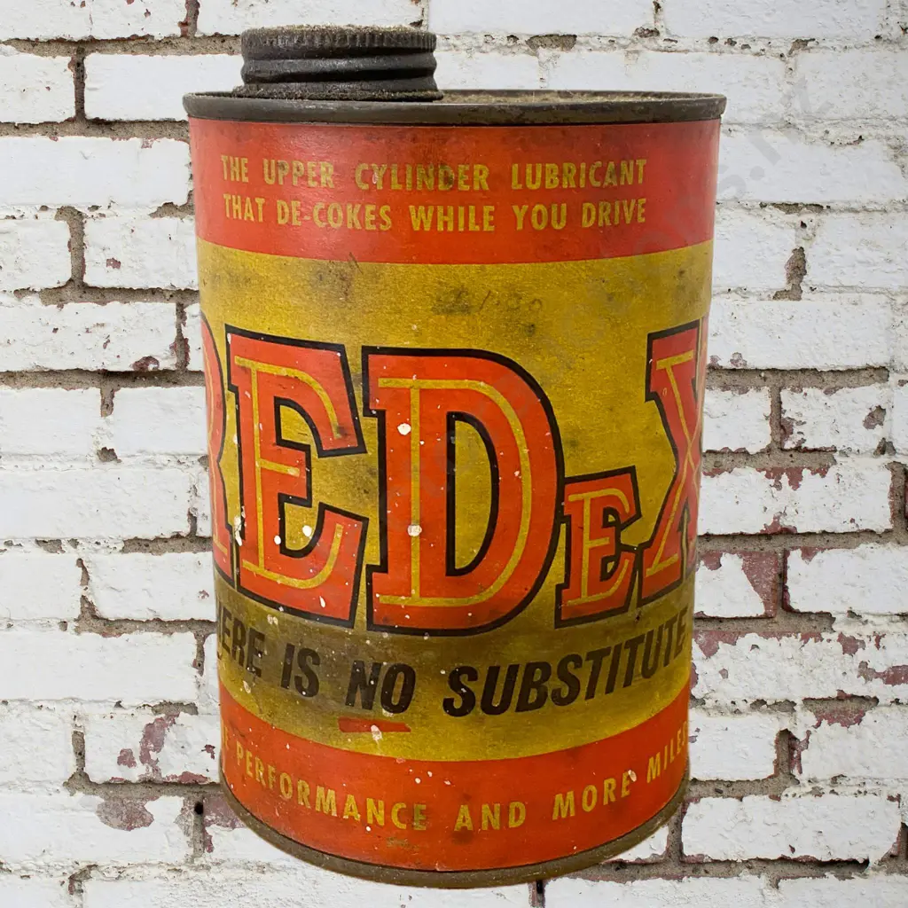 Unusual Redex Paper Label Tin Image 1++