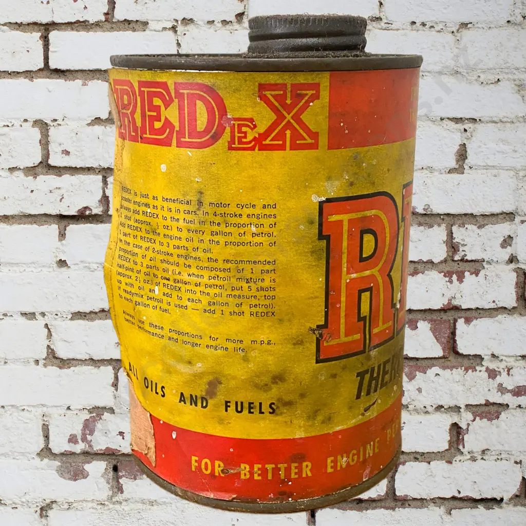 Unusual Redex Paper Label Tin Image 1++
