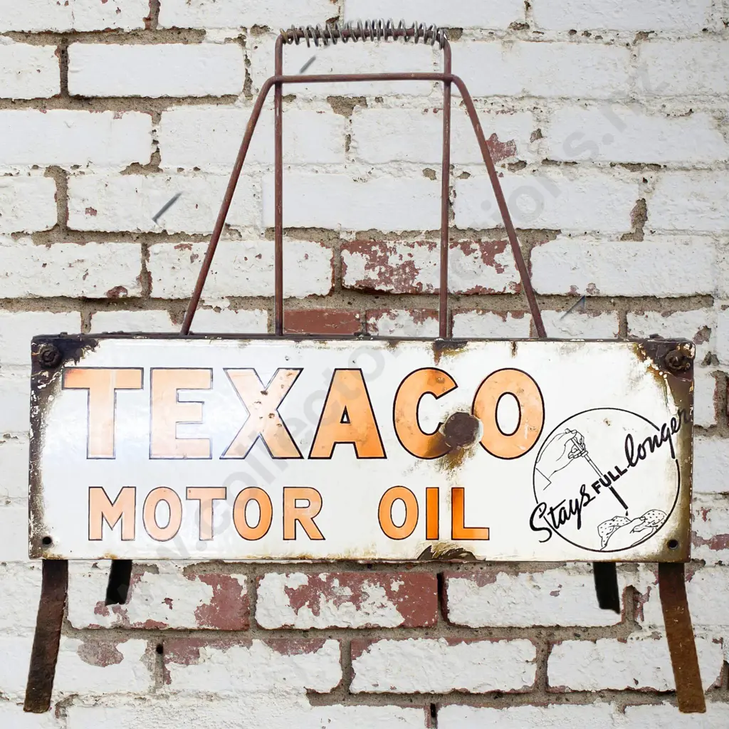Texaco Oil Bottle Rack Image 1++