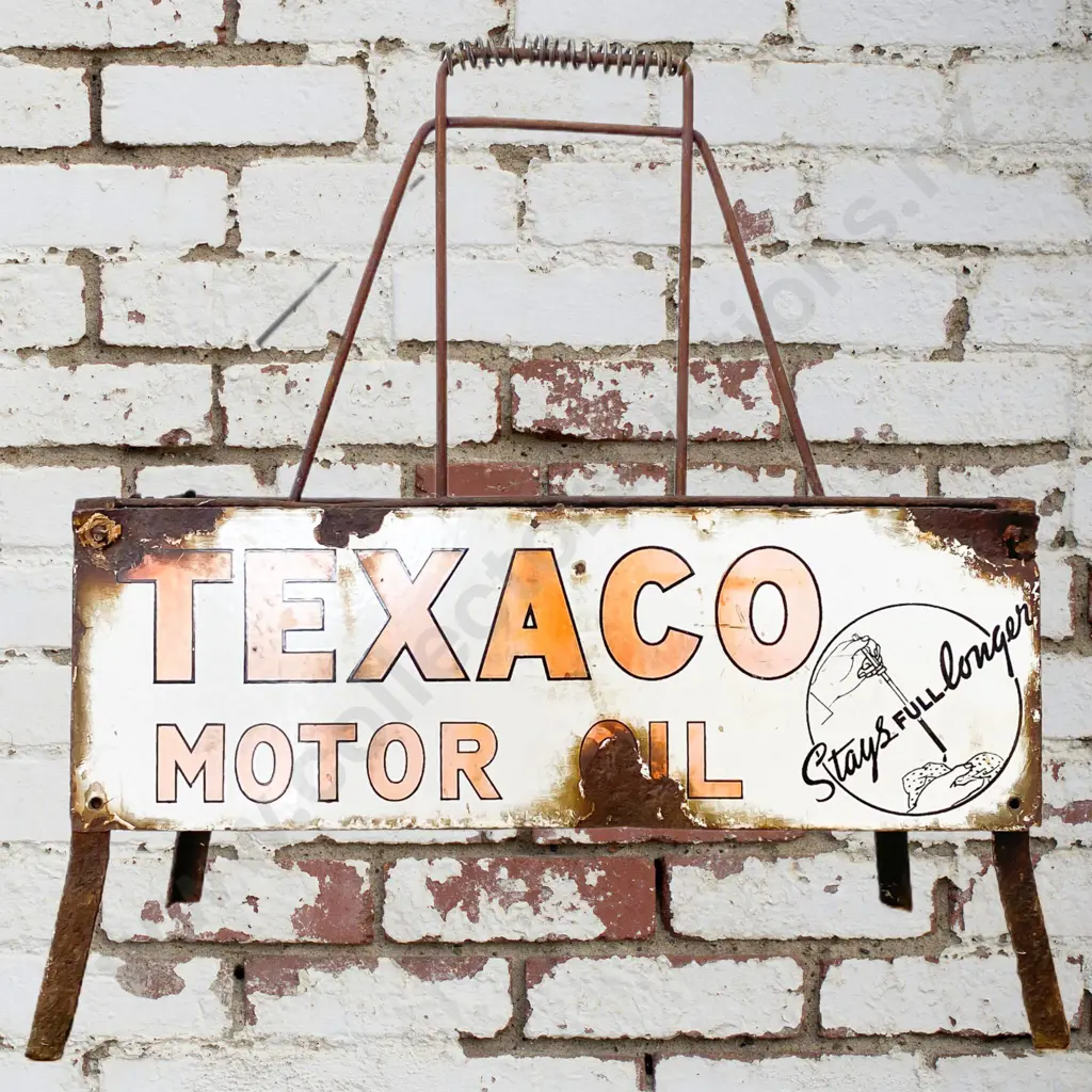 Texaco Oil Bottle Rack Image 1++