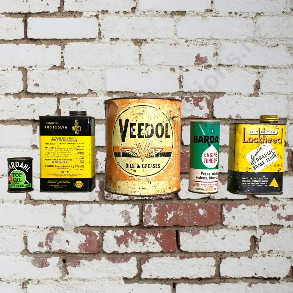 Veedol, Bardahl, Lockheed Tins Image 1++