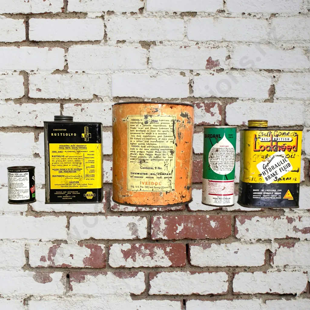 Veedol, Bardahl, Lockheed Tins Image 1++