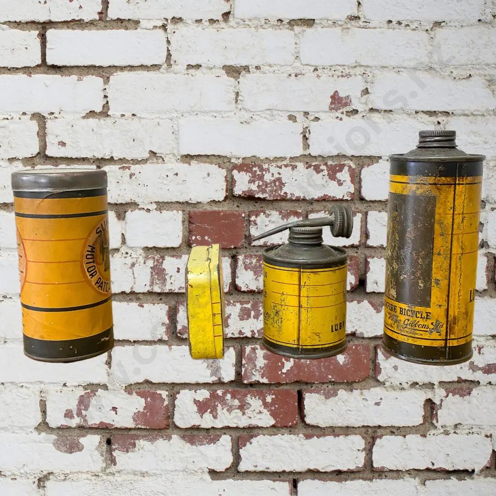 4 x Summit Cycle Oil Tins (Hope Gibbons Ltd) Image 1++