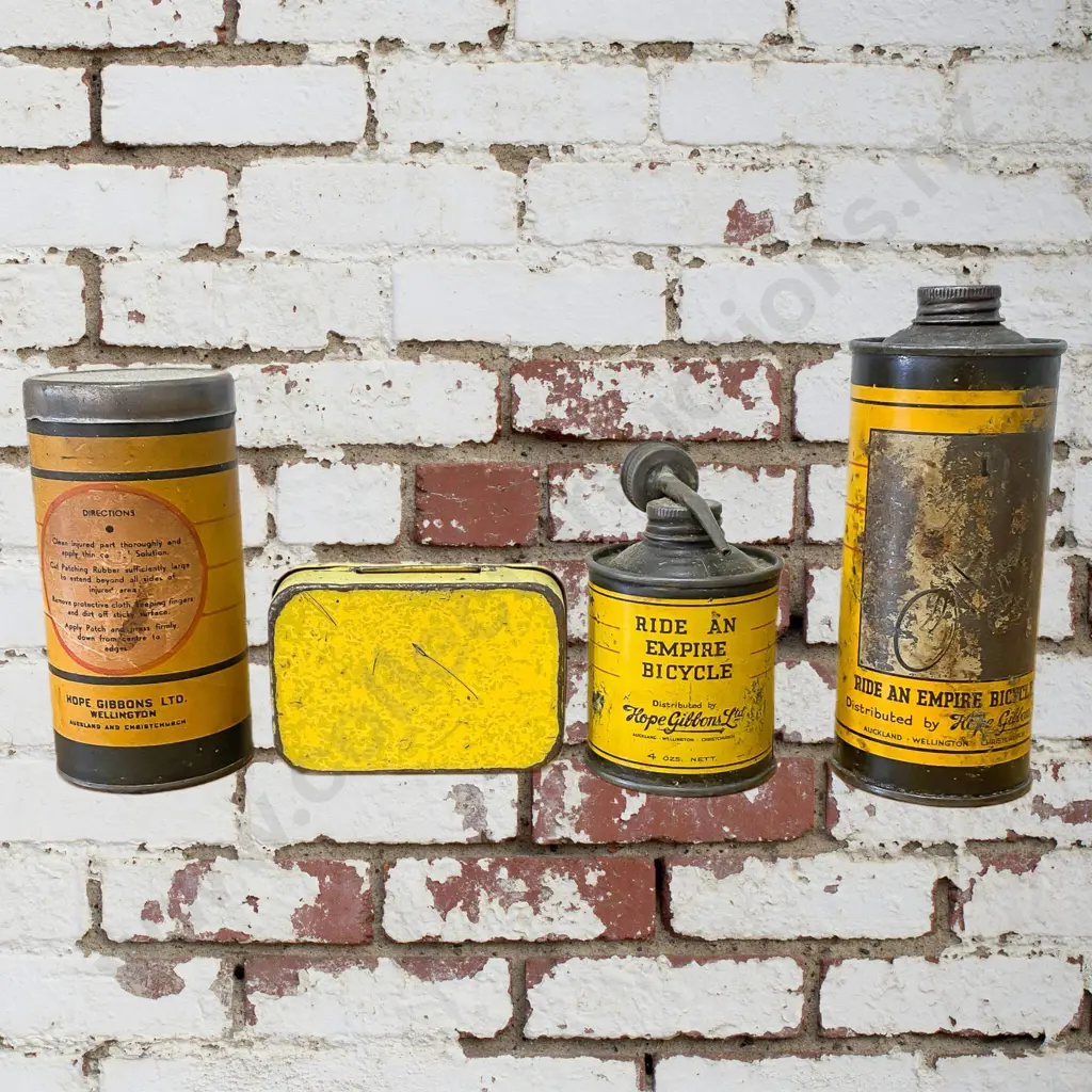 4 x Summit Cycle Oil Tins (Hope Gibbons Ltd) Image 1++
