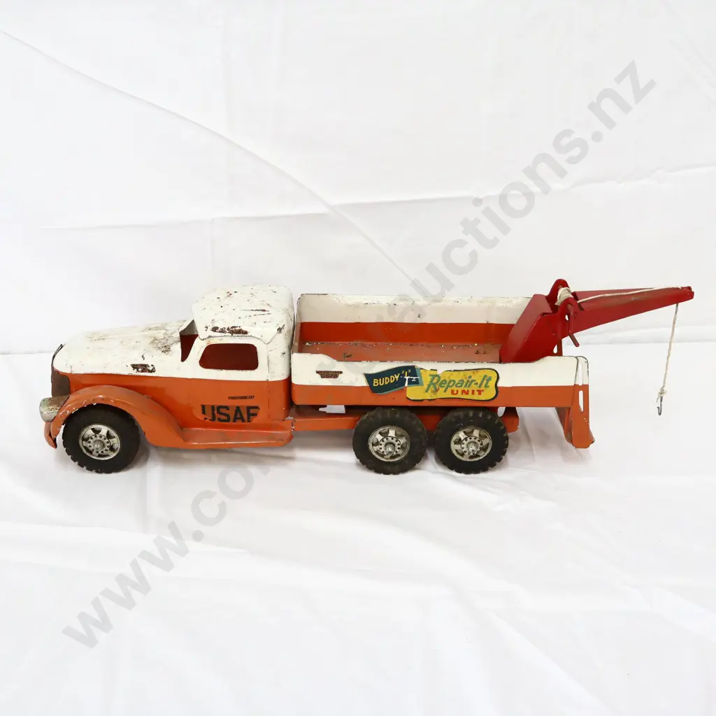 Buddy L USAF Tin Toy Tow Truck Image 1++