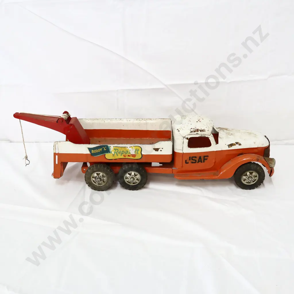 Buddy L USAF Tin Toy Tow Truck Image 1++