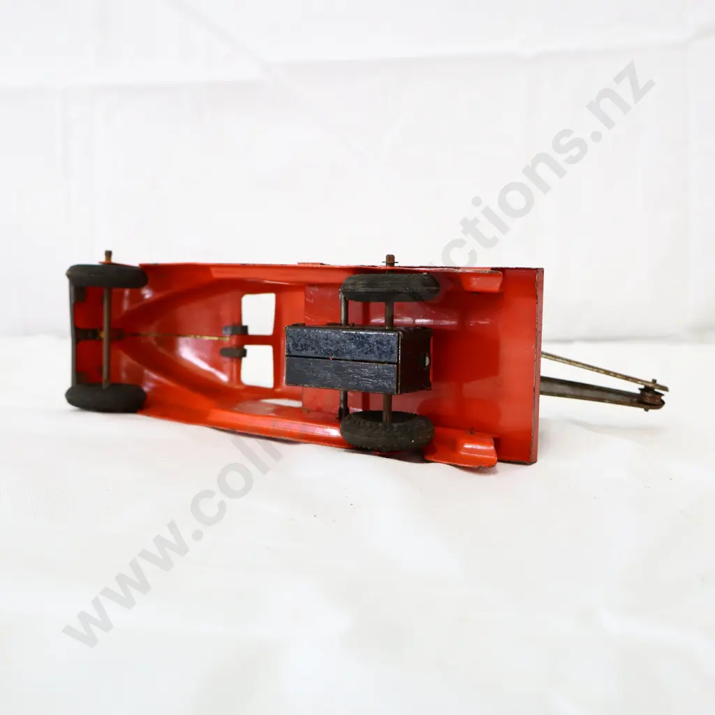 Orange Tin Toy Tow Truck Image 1++