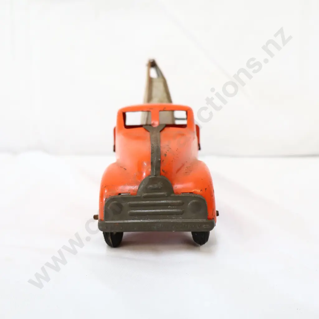 Orange Tin Toy Tow Truck Image 1++