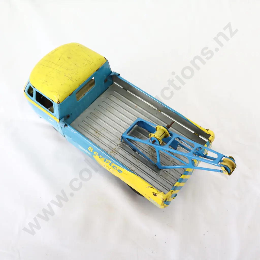 Western German Tin Plate Toy VW Tow Truck Image 1++
