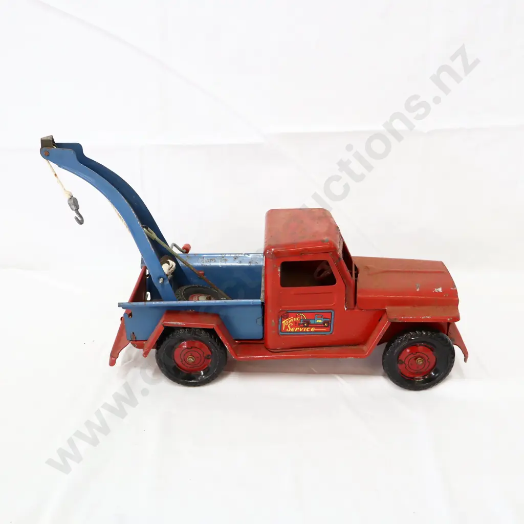 Marx Lumar Jeep Pressed Steel Tow Truck Image 1++