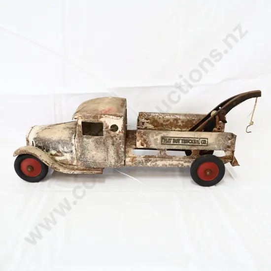 LARGE Playboy Trucking Co Pressed Steel Tow Truck