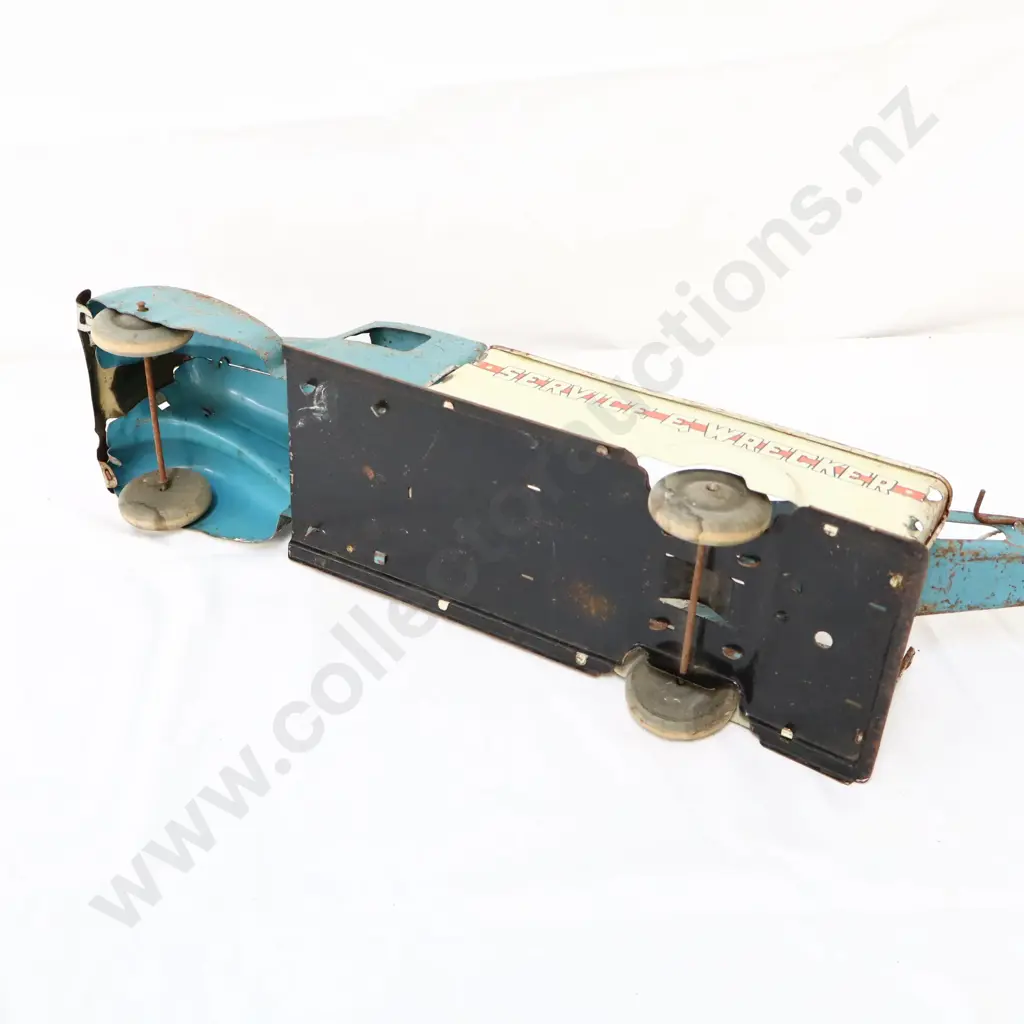 Wyandotte Wrecker E Service Blue/White Pressed Steel Tow Truck Image 1++