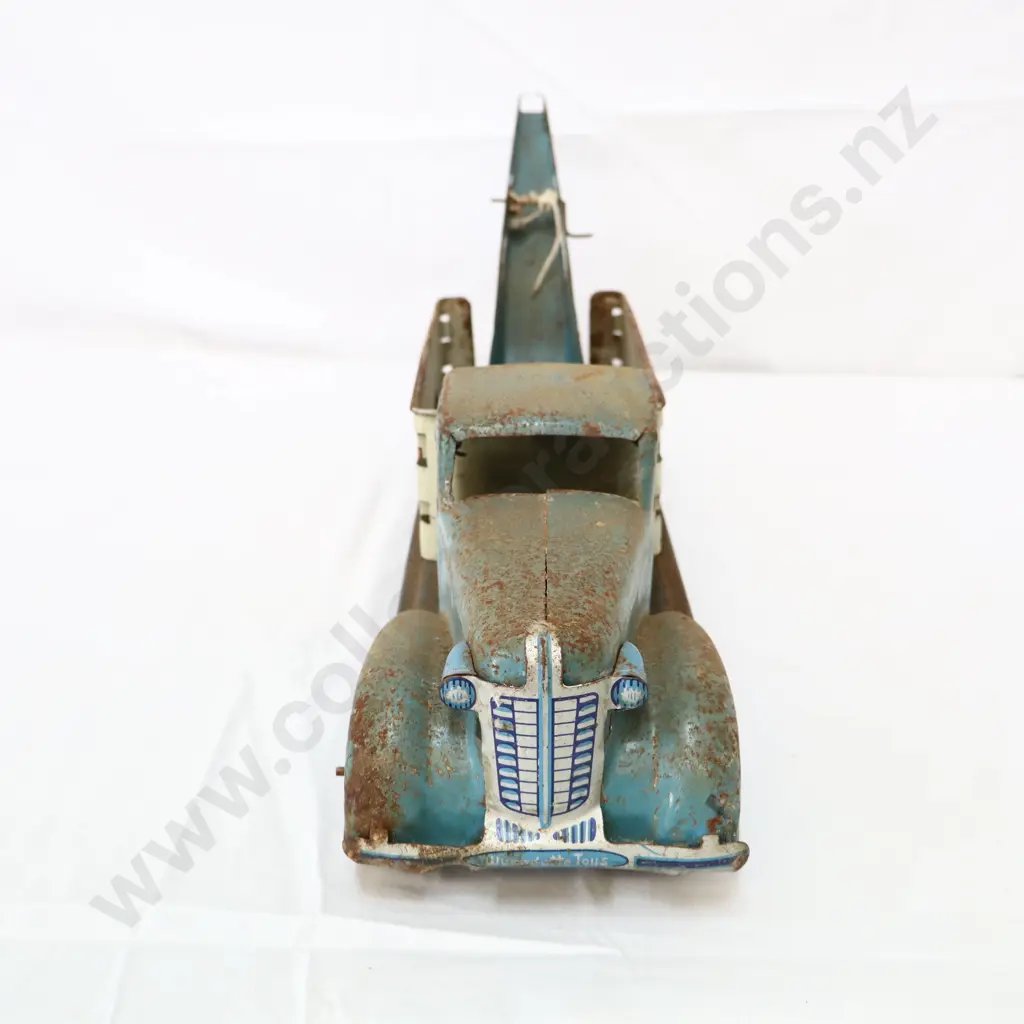 Wyandotte Wrecker E Service Blue/White Pressed Steel Tow Truck Image 1++