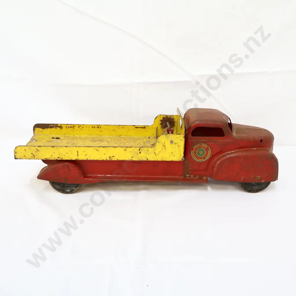 LARGE Marx Lumar Contractors Pressed Steel Tow Truck No Grill Image 1++