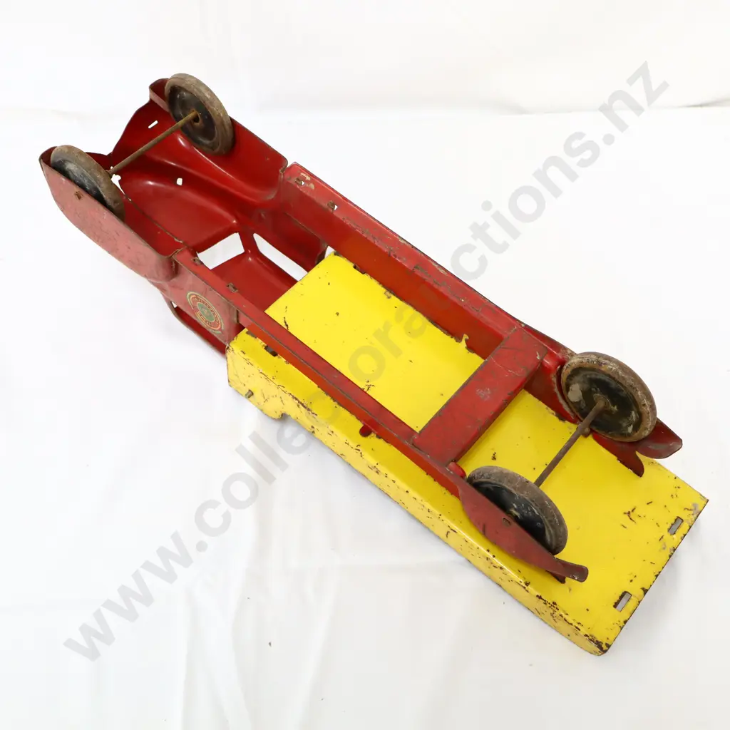 LARGE Marx Lumar Contractors Pressed Steel Tow Truck No Grill Image 1++