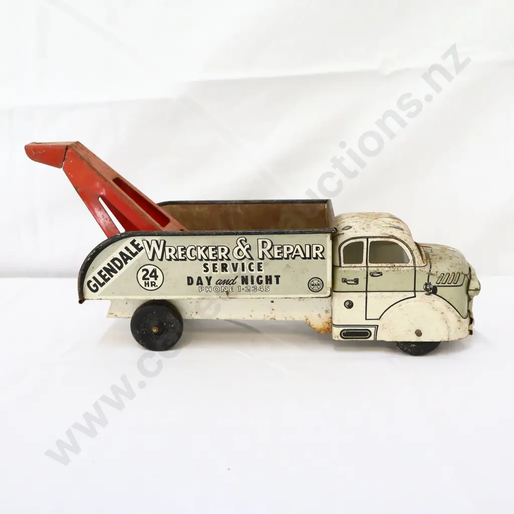MARX Toys Glendale Wrecker and Repair Tin Plate Toy Truck Image 1++
