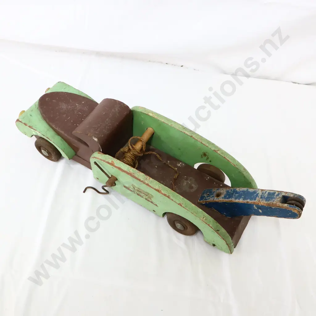Wooden War Time Buddy L Tow Truck Image 1++
