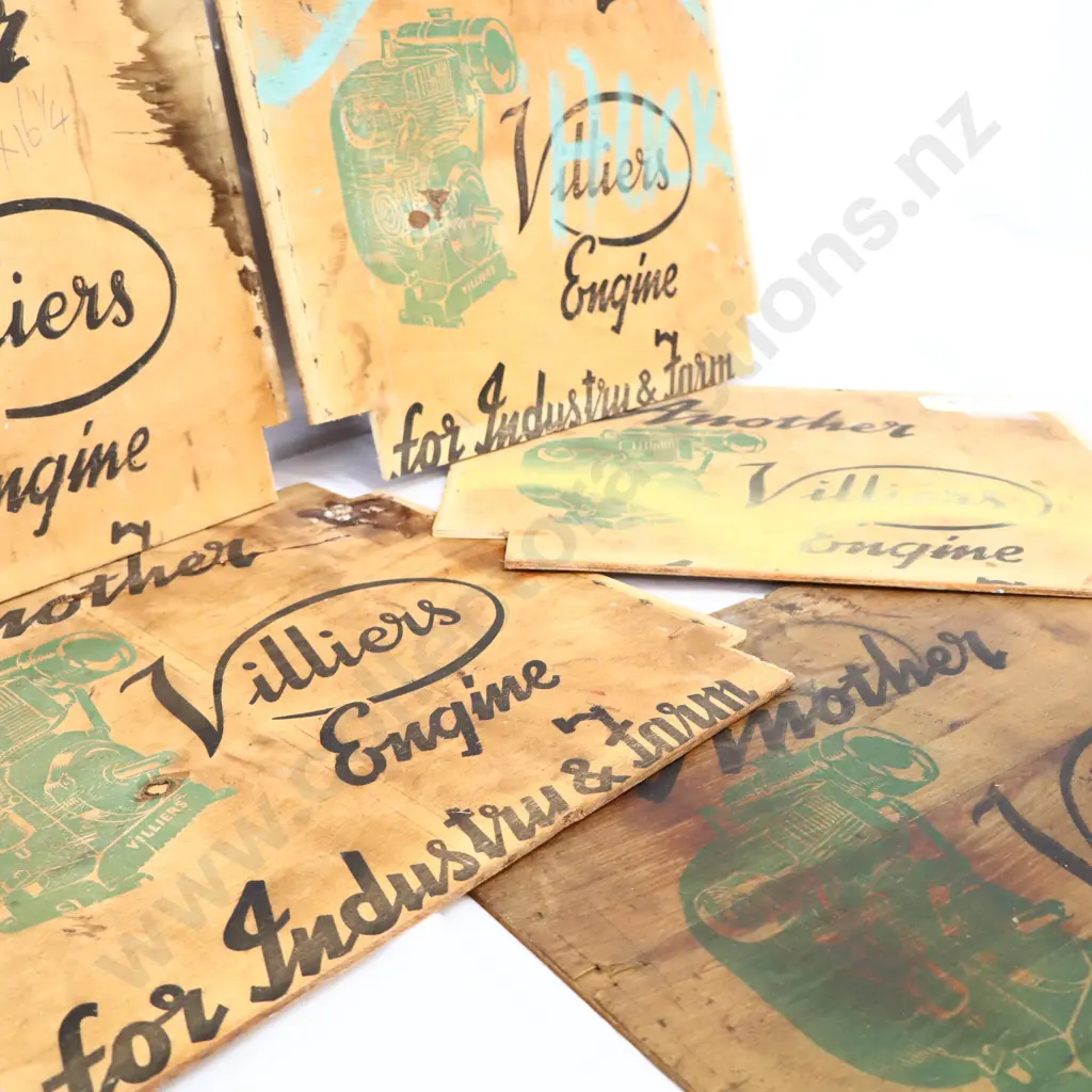 Villars Engines Wooden Box Signs Image 1++