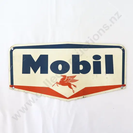 Mobil Oil Petrol Bowser Sign