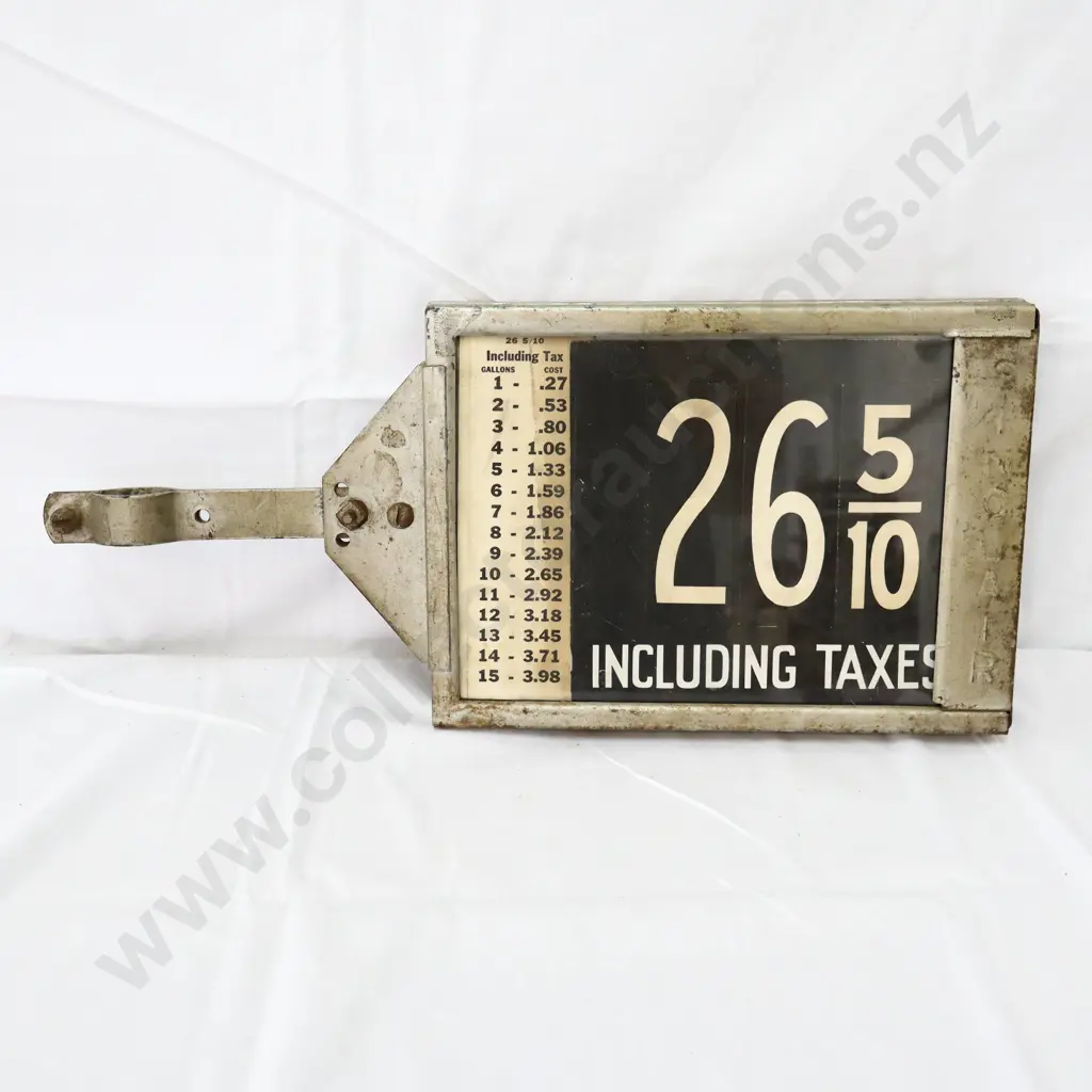 Visible Petrol Bowser SINCLAIR Price Board Per Gallon Image 1++