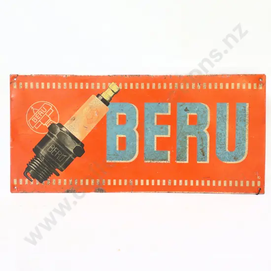 RARE Beru Spark Plugs Tin Sign