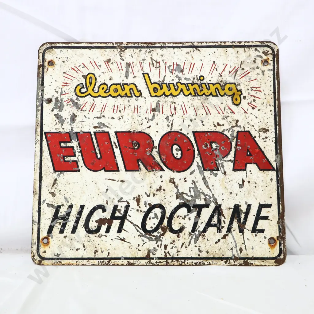 Europa High Octance Petrol Bowser Sign Image 1++