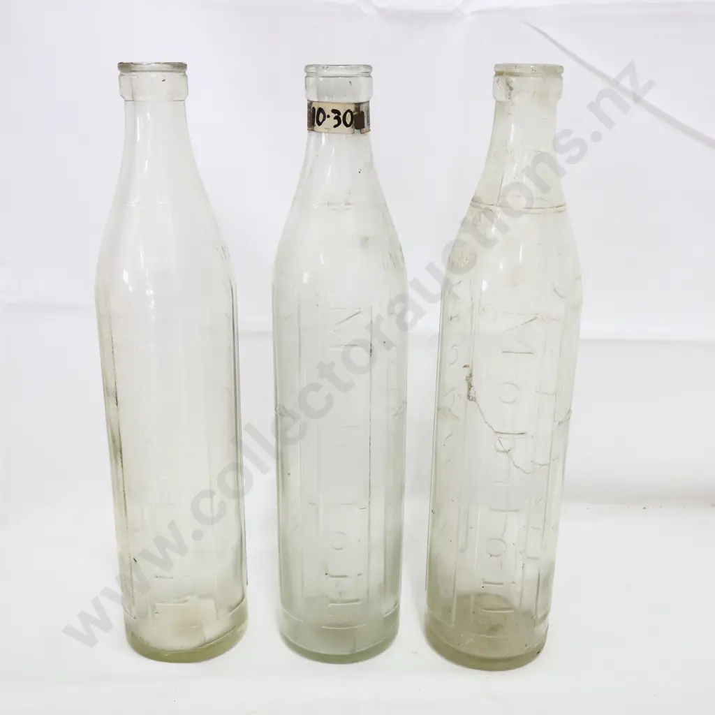 3 x Mobil Oil Bottles Quarts  Image 1++