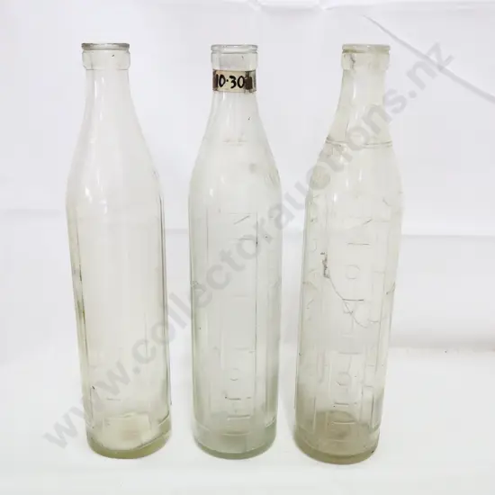 3 x Mobil Oil Bottles Quarts 