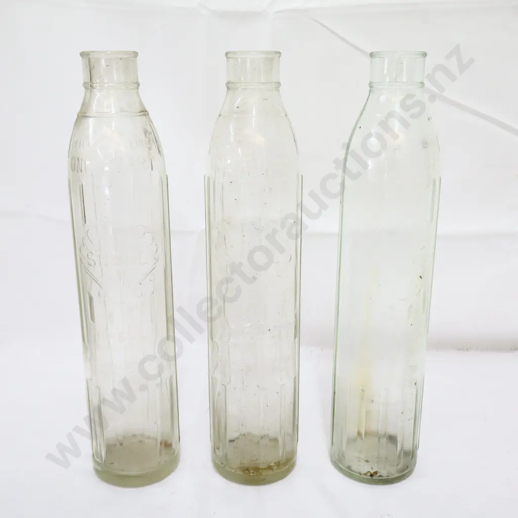 3 x Shell Oil Bottles Quarts Image 1++