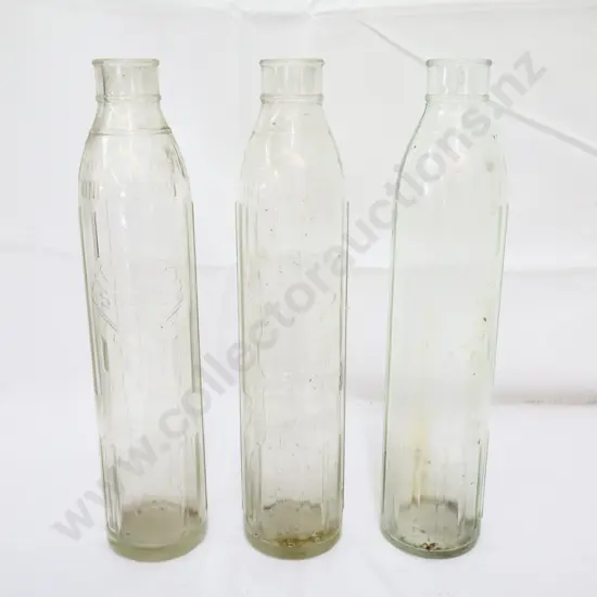 3 x Shell Oil Bottles Quarts