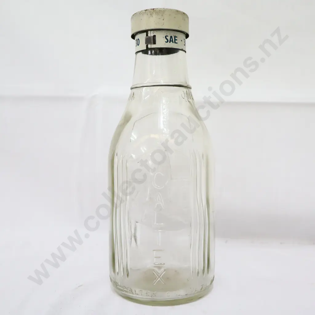 Caltex Oil Bottle Pint Original Cap Image 1++