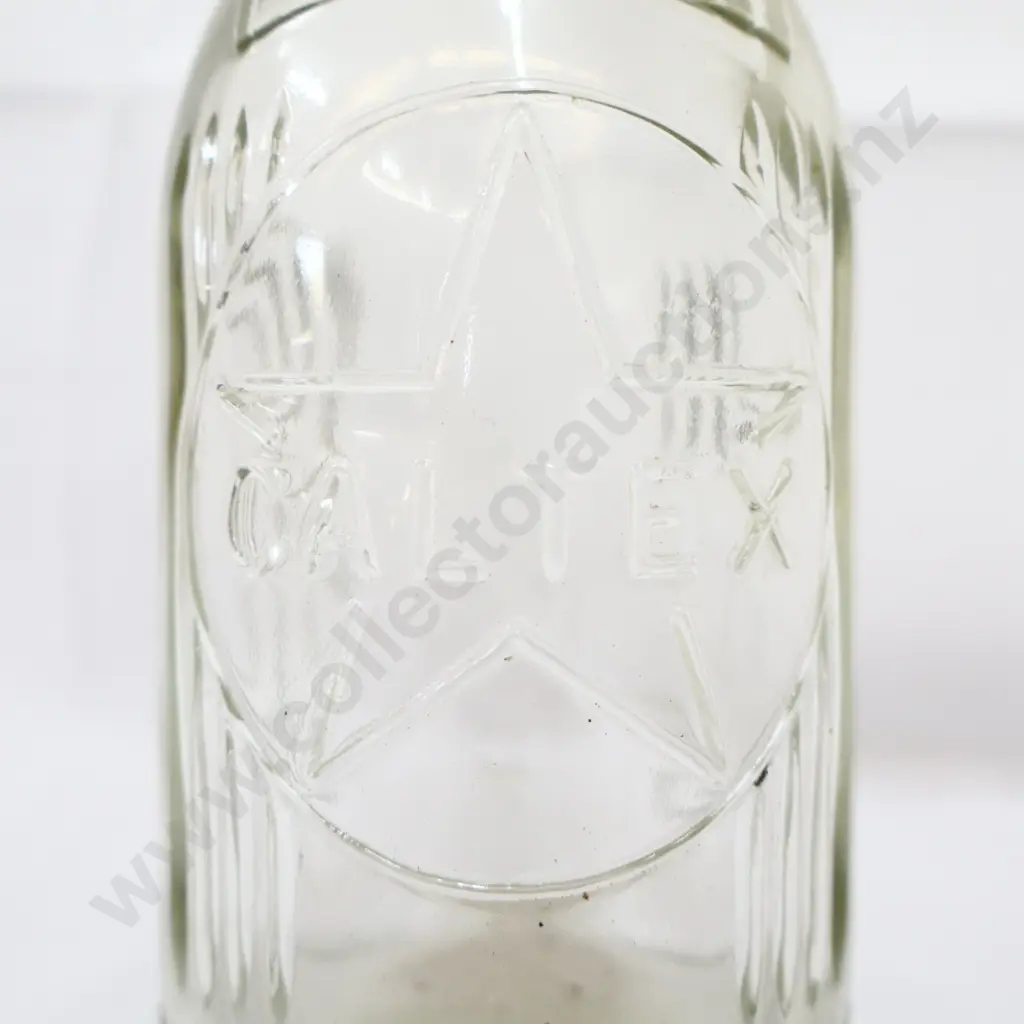 Caltex Oil Bottle Pint Original Cap Image 1++