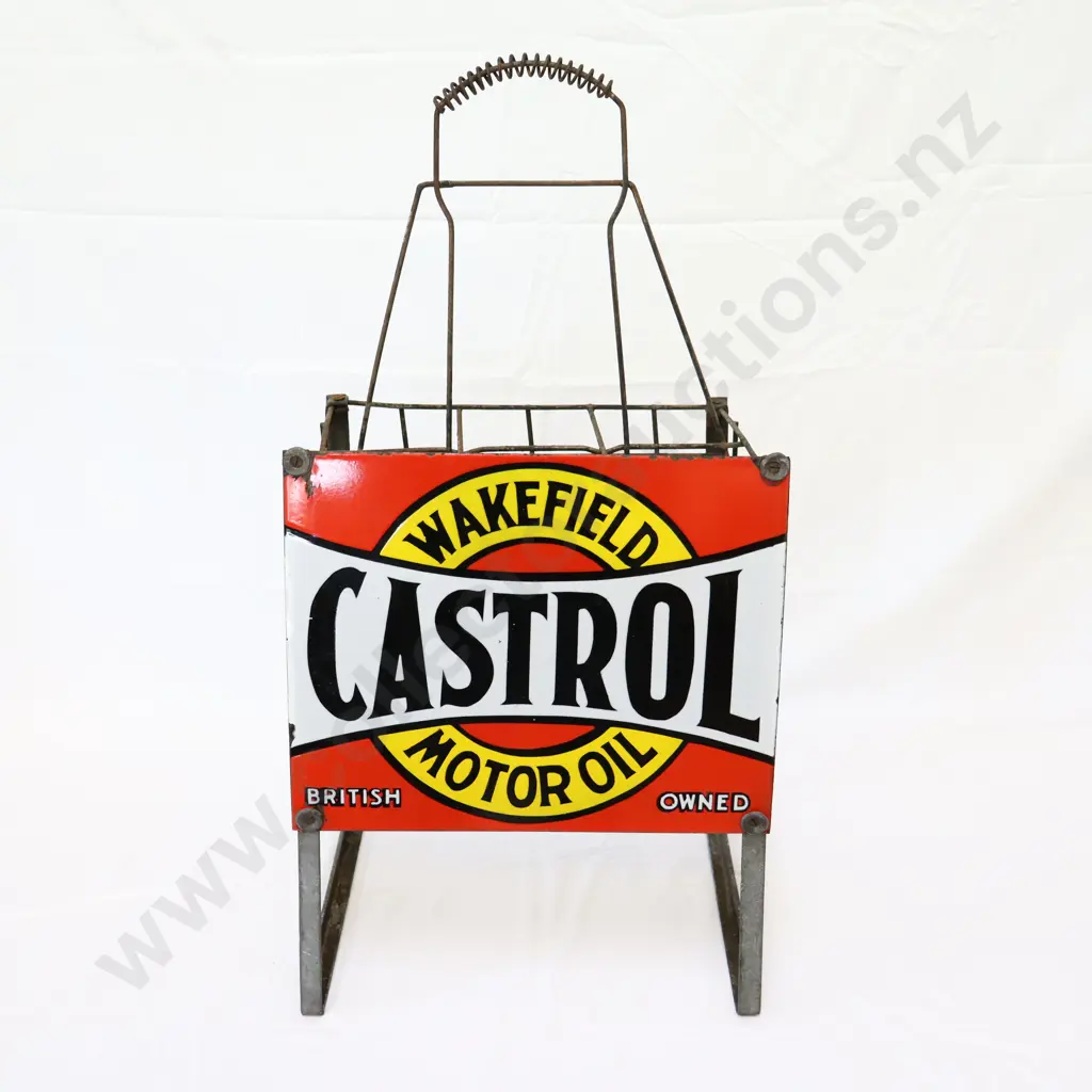 Castrol Bowtie Oil Bottle Rack (REPRODUCTION SIGN) Image 1++