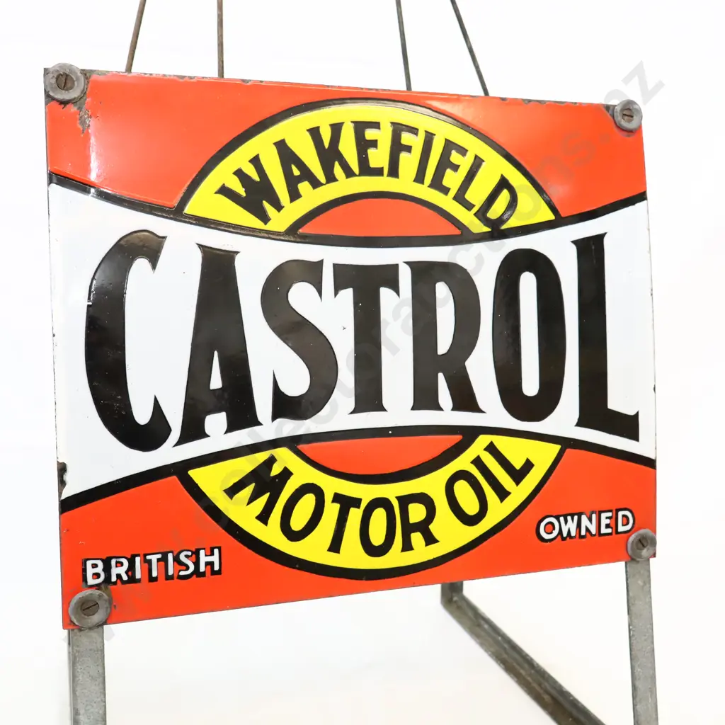 Castrol Bowtie Oil Bottle Rack (REPRODUCTION SIGN) Image 1++