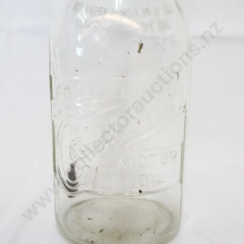 Castrol Oil Bottle with REPRODUCTION Tin Top Image 1++