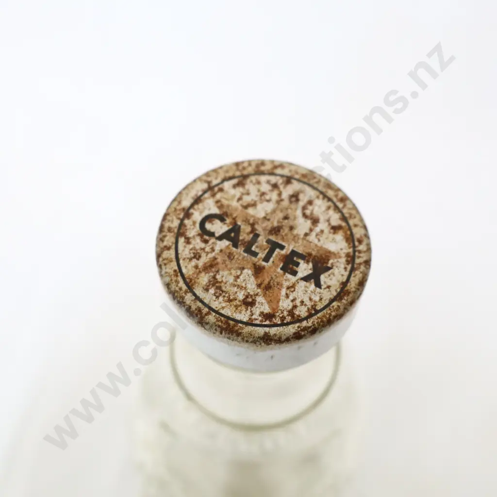 Caltex Oil Bottle Pint Original Cap Image 1++
